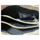 Set of 3 Stone Mountain Handbags and Gold Dipped (Plated) Leaf Brooch & Pendant