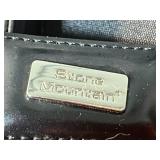 Set of 3 Stone Mountain Handbags and Gold Dipped (Plated) Leaf Brooch & Pendant