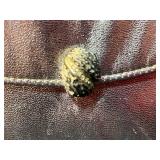 Set of 3 Stone Mountain Handbags and Gold Dipped (Plated) Leaf Brooch & Pendant