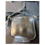 Collection of 4 Black Leather Handbags and Crossbody Bags - inc Coach & Relic