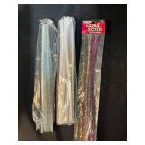 Collection of Wooden Craft Sticks, Sandwich Picks, Pipe Cleaners, and Disposable Aprons