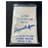 Collection of Wooden Craft Sticks, Sandwich Picks, Pipe Cleaners, and Disposable Aprons