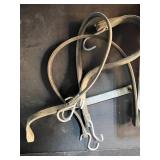 Woodworking Clamping and Tool Lot with Straps, Wrenches, and Hardware