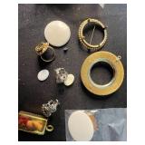 Mixed Lot of Jewelry Findings, Pendants, Bezels, and Craft Supplies