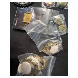Mixed Lot of Jewelry Findings, Pendants, Bezels, and Craft Supplies