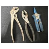 Mixed Lot of Hand Tools and 36pc 1/8in Steel Stamping Set - qty not verified