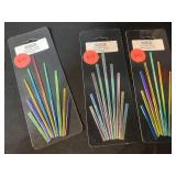 Collection of COE 96 Fusing Glass Sheets with Dichroic Add-Ons and Sparkler Packs