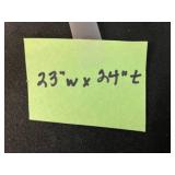 Wood Bench with Pink Cushion