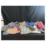 Collection of Hawaiian and Tropical Print Button-Up Shirts Size L Assorted Brands