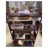 Metal Industrial Shelving Unit with Mesh Sides, 65x30x11 Inches5 Shelves & Mixed Workshop Lot with Pliers Sets, Hand Tools, Bungee Cords and Grinder