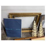 Collection of Vintage and Antique Picture Frames, Mat Boards, Decorative Panels