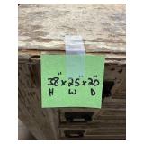 Antique Wooden 5-Drawer Chest with Distressed Finish