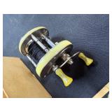 Vintage Shakespeare President Fishing Reel with Box, Manual, and Accessories