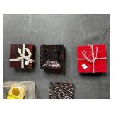 Collection of Handmade Glass Coasters and Table Accessories