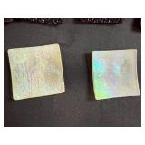 Collection of Handmade Glass Coasters and Table Accessories