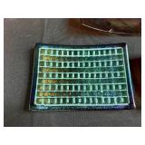 Collection of 5 Artistic Fused Glass Plates and Trays
