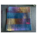 Set of 4 Art Glass Pieces Including Hanging Bowls and Decorative Plates