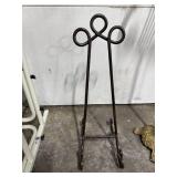 Collection of 4 Music Instrument and Display Stands Including Brass Lyre Music Stand