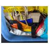 Large Collection of Assorted Gift Bags and Tissue Paper in Tote