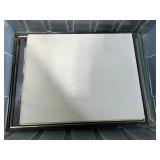 Collection of Assorted Picture Frames and Document Mats in Storage Tote