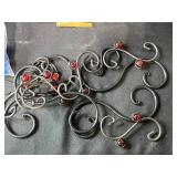 Assorted Clothespins, Carabiner Hooks, Curtain Hooks, Metal Wall Decor, and Bungee Cords