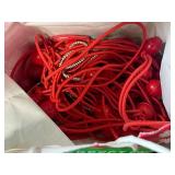 Assorted Clothespins, Carabiner Hooks, Curtain Hooks, Metal Wall Decor, and Bungee Cords