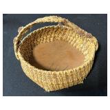 Native American Collectibles and Folk Art Lot with Baskets, Pipe, and Decor