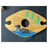 Home Decor Collection with Signed & Numbered Framed Art, Carved Angel, Hand-Painted Wood Piece, and Sign