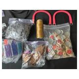 Collection of Jewelry Making Supplies, Tools and Accessories