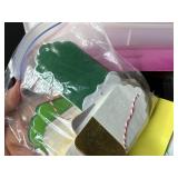 Large Lot of Vintage Paper Ephemera and Crafting Supplies in Storage Tote