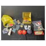 Large Sewing and Beading Supplies Lot with Threads, Beads, and Accessories