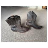 SSS. Size 12W Code West All Leather Cowboy Boots w/ Tips