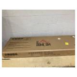 HOMCOM Queen Bed Frame with Headboard Queen Platform Bed Frame with Wooden Slats No Box Spring Needed Easy Assembly Natural