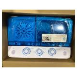 Costway 26 lbs Portable Semi-automatic Twin Tub Washing Machine with Drain Pump Blue (Slightly Used )