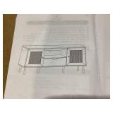 Boho TV Stand for 60 Inch TV Entertainment Center with Cabinets