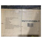 Costway Twin Size Floor Bed with Door & Fence with Safety Guardrails & Slats Support White