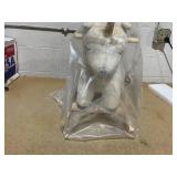 Qaba Kids Rocking Horse, Ride on Unicorn with Realistic Sounds & Wooden Base for Years 2-4, White