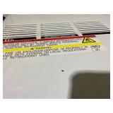 GE 12,000 BTU 115-Volt Smart Window Air Conditioner for 550 sq. ft. in White with Wi-Fi and Remote (Used, Missing Front Cover)