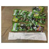 LOT OF 34 Warheads, Twix & Snickers (Ghoulish Green)