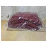 Outsunny 59" x 38" Tufted Bench Cushion for Outdoor Furniture, 3-Seater Replacement for Swing Chair, Patio Sofa/Couch, Overstuffed, Includes Backrest, Wine Red