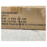 HOMCOM 28" Farmhouse Christmas Tree Base Cover Wooden Christmas Tree Collar Box Home Decoration, Dark Distressed Wood Finish