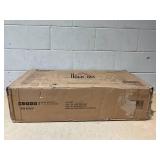 HOMCOM Sideboard Buffet Cabinet, Kitchen Storage Cabinet, Double Glass Door Accent Cabinet with Adjustable Shelves, Espresso