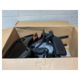 Costway High Chair for Babies & Toddlers with Rolling Wheels Adjustable Height Footrest Black