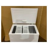Vissani 6.9 cu. ft. Manual Defrost Chest Freezer with LED Light Type in White (Transit Damage, See Photos)