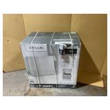 Vissani 7.0 cu. ft. Manual Defrost Chest Freezer with LED Light in White, Garage Ready (Minor Transit Damage, See Photos)