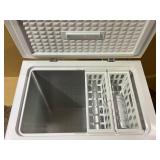 Vissani 7.0 cu. ft. Manual Defrost Chest Freezer with LED Light in White, Garage Ready (Minor Transit Damage, See Photos)