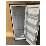 Vissani 24 in. 11 cu. ft. Convertible Auto Defrost Garage Ready Upright Freezer/Refrigerator in Stainless Steel (Minor Trasnit Damage. One Container Slightly Cracked)