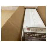 A La Maison Ceilings Foam Wood Ceiling Planks 39 in x 6 in Country White - 12 Pack (Minor Transit Damage)