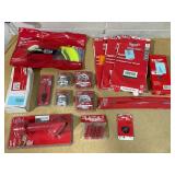 LOT OF 15 Miscellaneous Milwaukee power tool accessories and personal protective equipment.