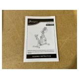 Soozier Exercise Bike, Flywheel Indoor Stationary Bike, Adjustable Height and Resistance, with LCD Monitor, Comfortable Seat Cushion, 264 lbs Capacity, Black and Red